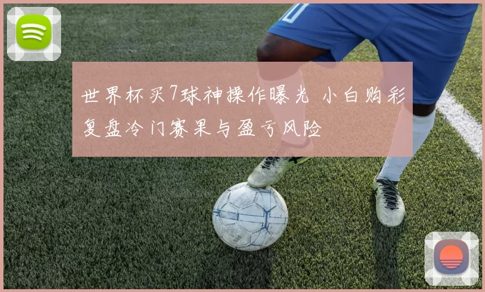 世界杯买7球神操作曝光 小白购彩复盘冷门赛果与盈亏风险